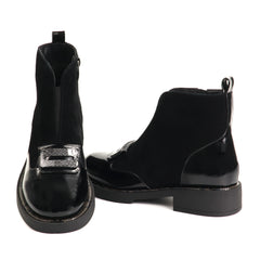 Epica Ghete dama piele naturala 3A206 M121B T139A 01 I negru velur ID5829-NGV