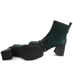 Epica Ghete dama piele naturala 3V1216 S605 G5 C2 I verde velur ID5832-VRDV