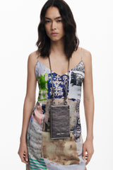 Desigual Portofel dama platina metalizat 25WAYP39 MD4289