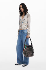 Desigual Geanta dama dark silver 25WAKP28 MD4293