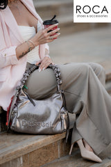 Desigual Geanta dama dark silver 25WAXPAS MD4294