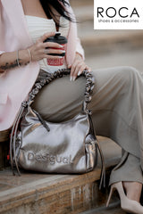 Desigual Geanta dama dark silver 25WAXPAS MD4294