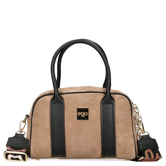 EGO Geanta dama piele velur naturala bej ES0287IN 360025JZ MD4421