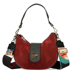 EGO Geanta dama piele intoarsa naturala rosu ES0277IS 010025JZ MD4424