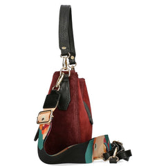 EGO Geanta dama piele intoarsa naturala rosu ES0277IS 010025JZ MD4424