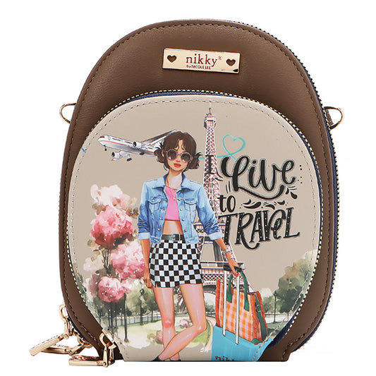 Nikky Minibanduliere dama NK24001 I LIVE TO TRAVEL MD4456