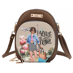 Nikky Minibanduliere dama NK24001 I LIVE TO TRAVEL MD4456