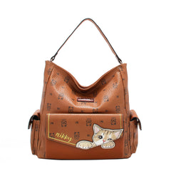 Nikky Geanta dama NIKKY FINDSMEOW BROWN NK12821 MD4464