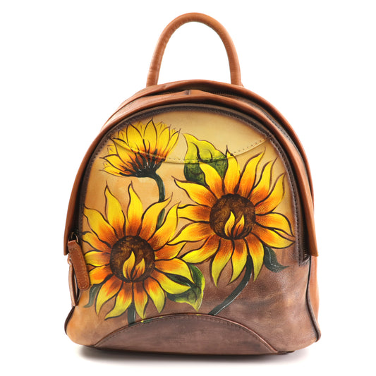 Sifino Rucsac dama maro floral F8382 MD4716