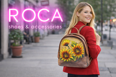 Sifino Rucsac dama maro floral F8382 MD4716