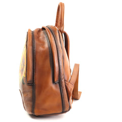 Sifino Rucsac dama maro floral F8382 MD4716