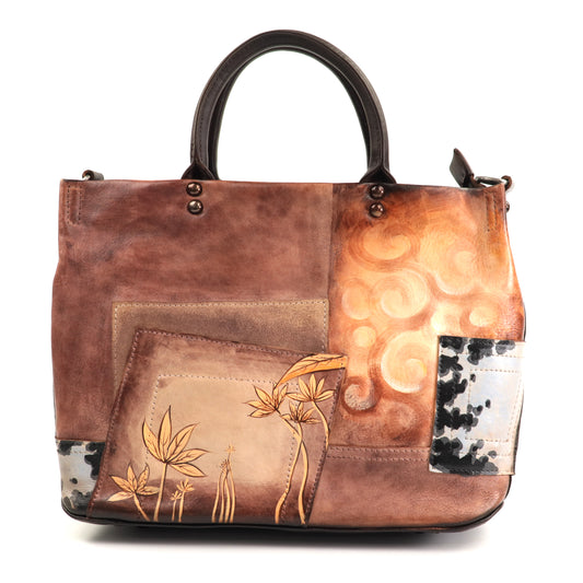 Sifino Geanta dama maro floral F8097 MD4722