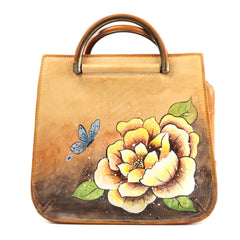 Sifino Geanta dama cognac floral F8186 MD4727