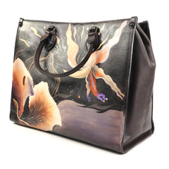 Sifino Geanta dama negru floral F8343 MD4729