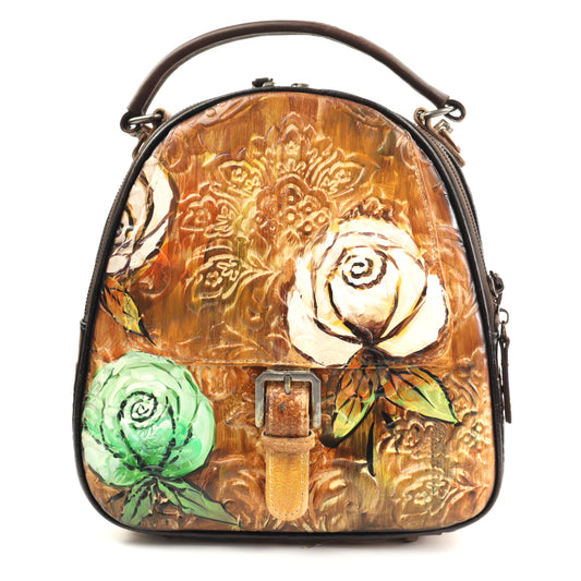 Sifino Rucsac dama maro floral F8458 MD4730