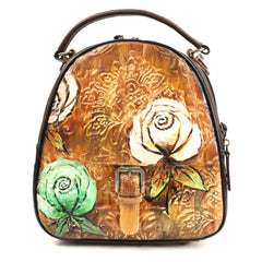 Sifino Rucsac dama maro floral F8458 MD4730