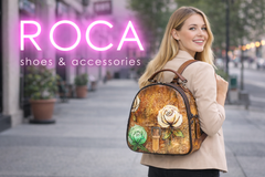 Sifino Rucasac dama maro floral F8458 MD4730