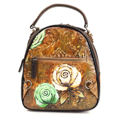 Sifino Rucsac dama maro floral F8458 MD4730