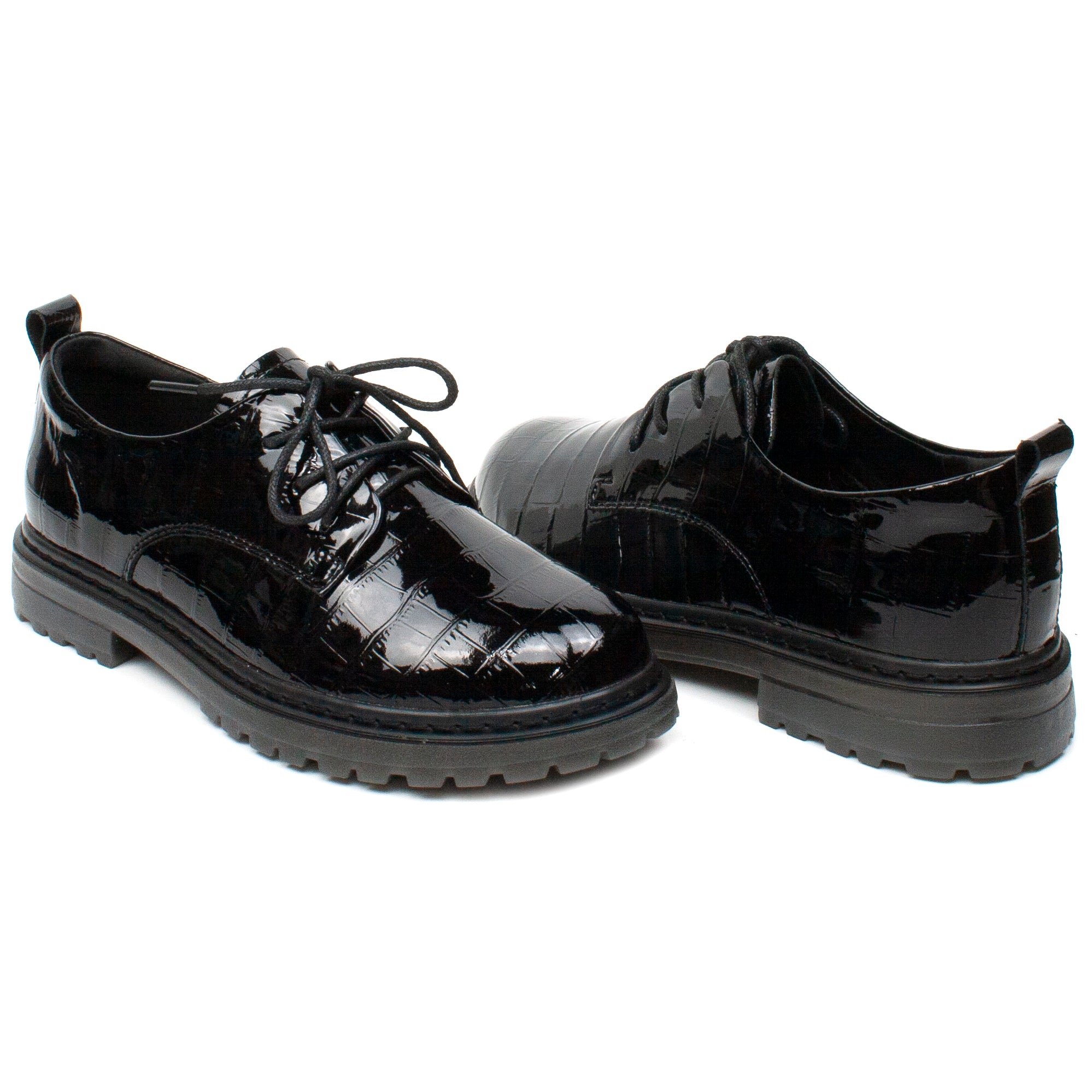 Formazione Pantofi dama 74206 1 negru lac ID2768-NGL