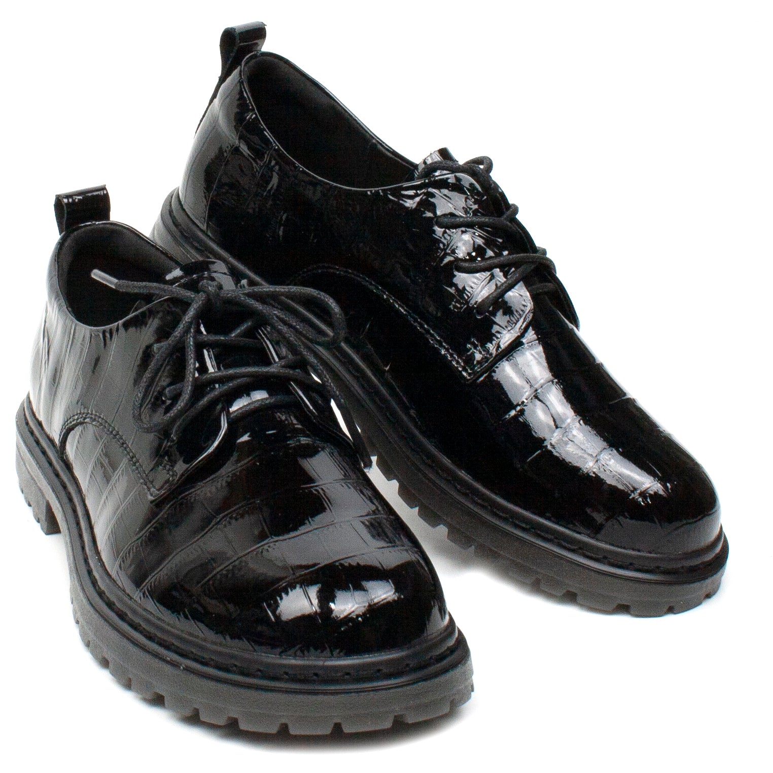 Formazione Pantofi dama 74206 1 negru lac ID2768-NGL