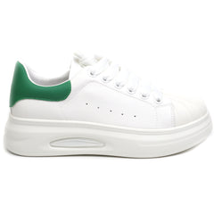 Franco Gerardo Sneakers dama T2653 WHITE/GREEN ID3874-WGREEN