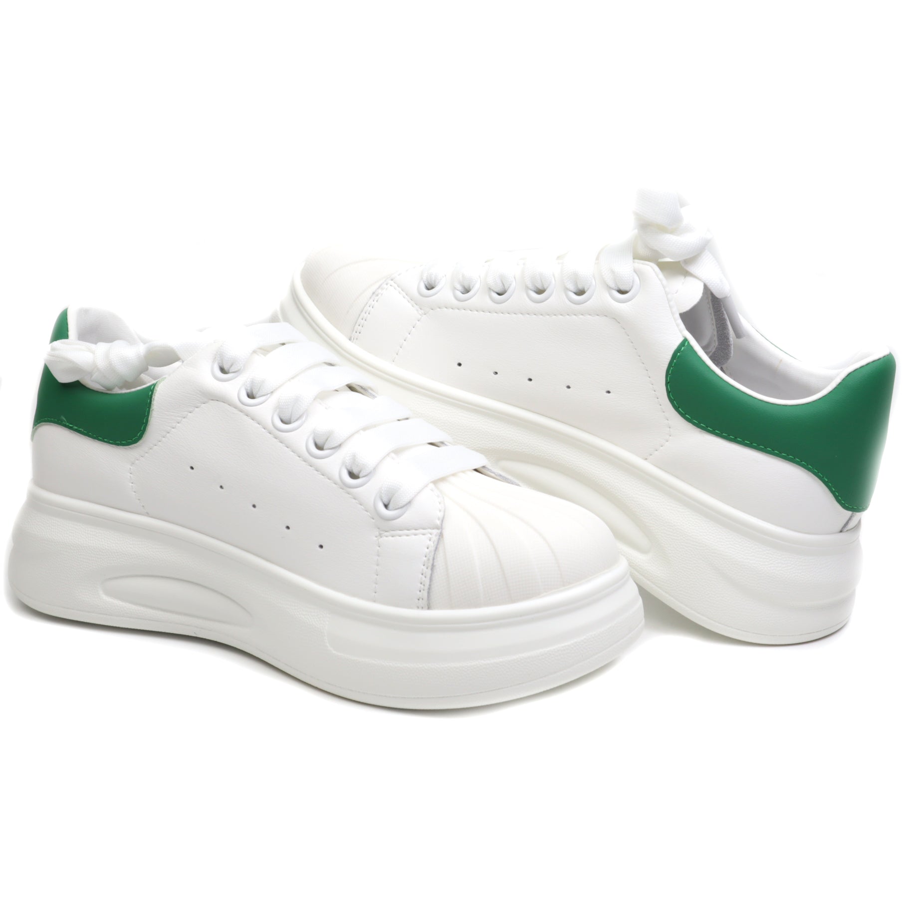 Franco Gerardo Sneakers dama T2653 WHITE/GREEN ID3874-WGREEN