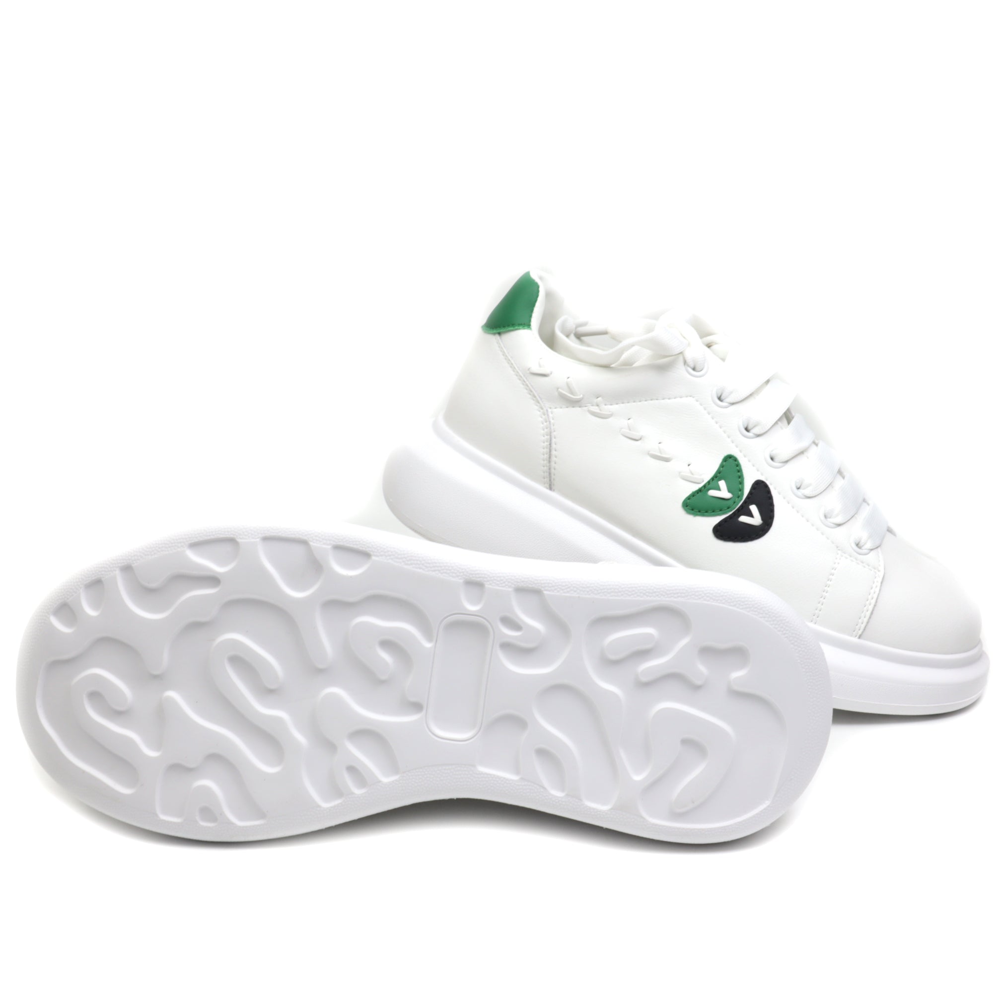 Franco Gerardo Sneakers dama 2A515 WHITE/GREEN ID3880-WGREEN