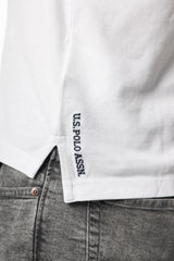U.S. Polo Assn Tricou barbati guler si maneca scurta Alb HB0001-ALB