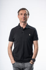 U.S. Polo Assn Tricou barbati guler si maneca scurta Negru HB0001-NG