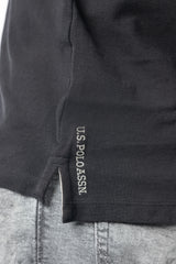 U.S. Polo Assn Tricou barbati guler si maneca scurta Negru HB0001-NG