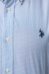 U.S. Polo Assn Camasa barbati regular pepit cu maneca lunga Albastru HB0003-ALBA