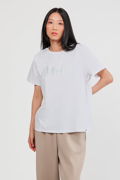 Anekke Tricou dama maneca scurta 41281 303 WHITE HD0009-WHT