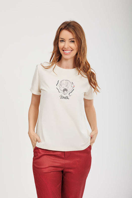 Anekke Tricou dama maneca scurta 41281 508 BEIGE HD0026-BEIG