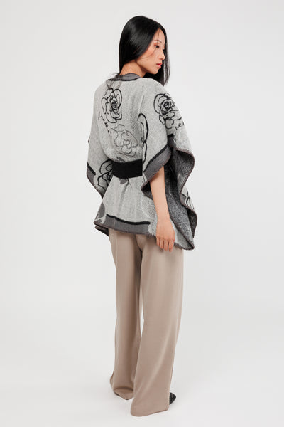 Anekke PONCHO DAMA 41284 021 BEIGE/BLACK HD0034-BEBLK