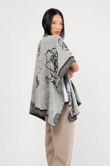 Anekke PONCHO DAMA 41284 021 BEIGE/BLACK HD0034-BEBLK