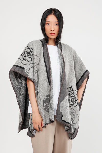 Anekke PONCHO DAMA 41284 021 BEIGE/BLACK HD0034-BEBLK