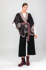 Anekke Poncho dama 41284 022 BLACK/PINK HD0035-BKPK