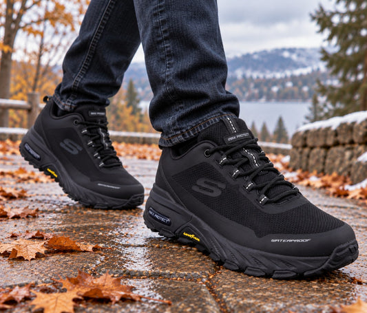 Skechers Pantofi barbati waterproof 237304 Max Protect Fast Track BBK IB2304-BBK