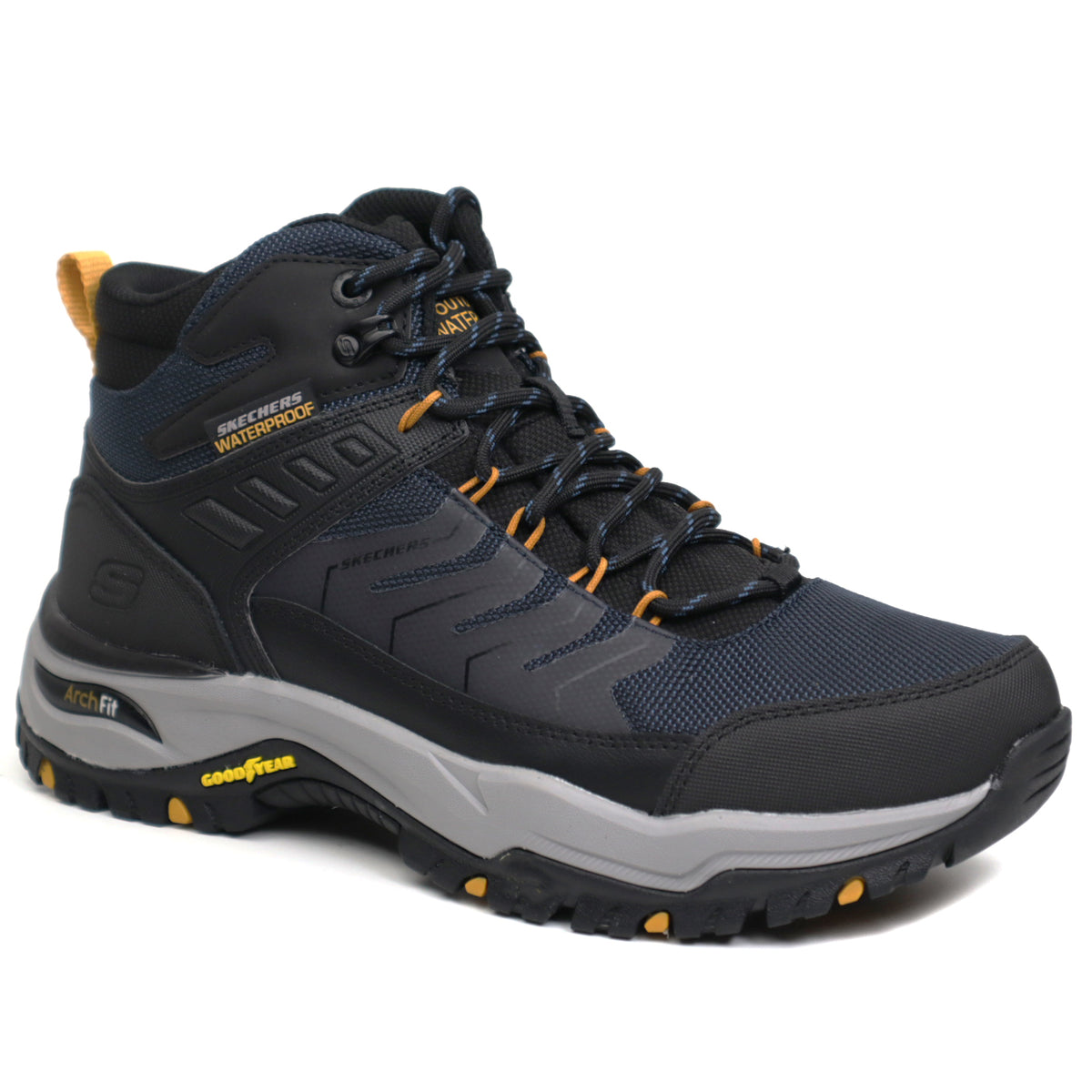Skechers Bocanci barbati ARCH FIT DAWSON Waterproof 204634 bleumarin IB2326-BLM