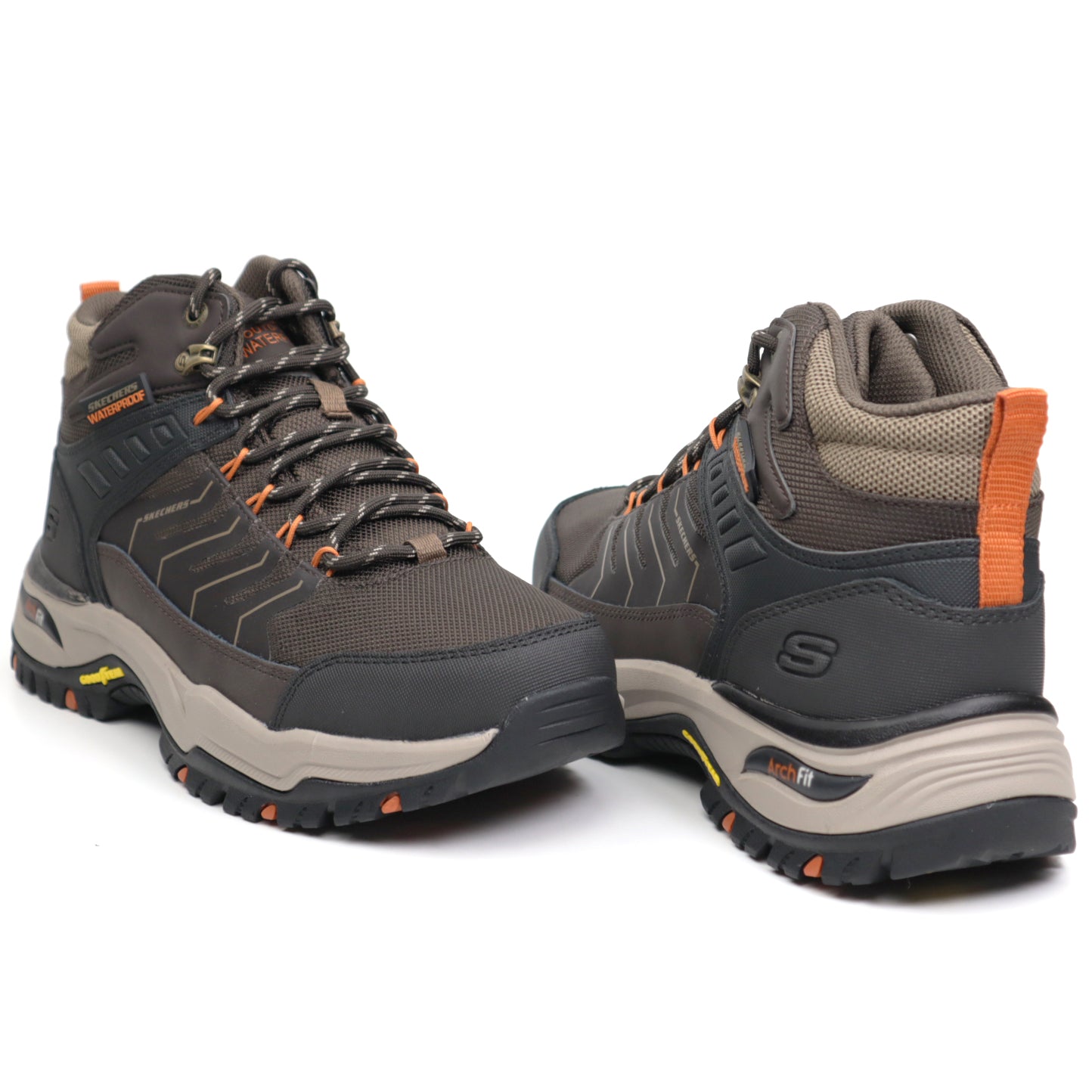 Skechers Bocanci barbati ARCH FIT DAWSON Waterproof 204634 maro IB2326-MARO