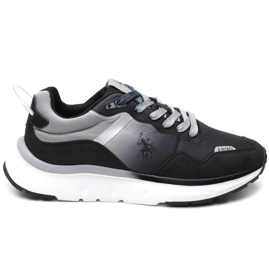 U.S. Polo Assn Snekers barbati SNIPER001M/4NH1 BLACK/LIGHT GREY IB2509-BLKLGR