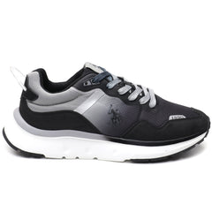 U.S. Polo Assn Snekers barbati SNIPER001M/4NH1 BLACK/LIGHT GREY IB2509-BLKLGR