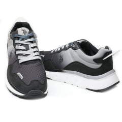 U.S. Polo Assn Snekers barbati SNIPER001M/4NH1 BLACK/LIGHT GREY IB2509-BLKLGR