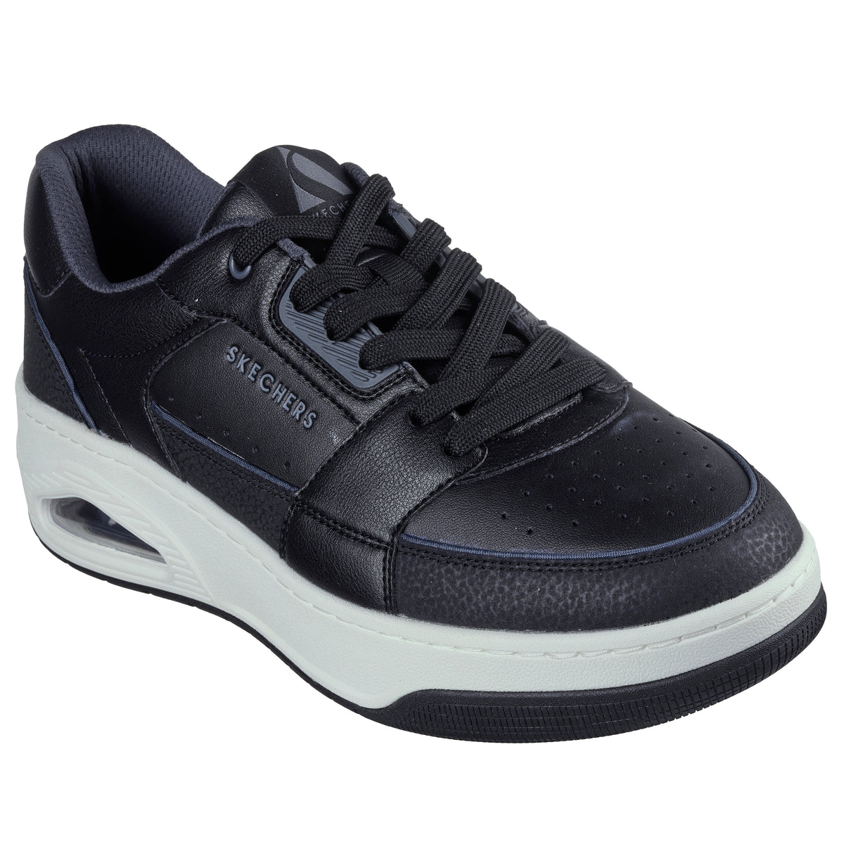 Skechers Pantofi barbati sport UNO COURT LOW POST 183140 BLACK IB2520-BLK