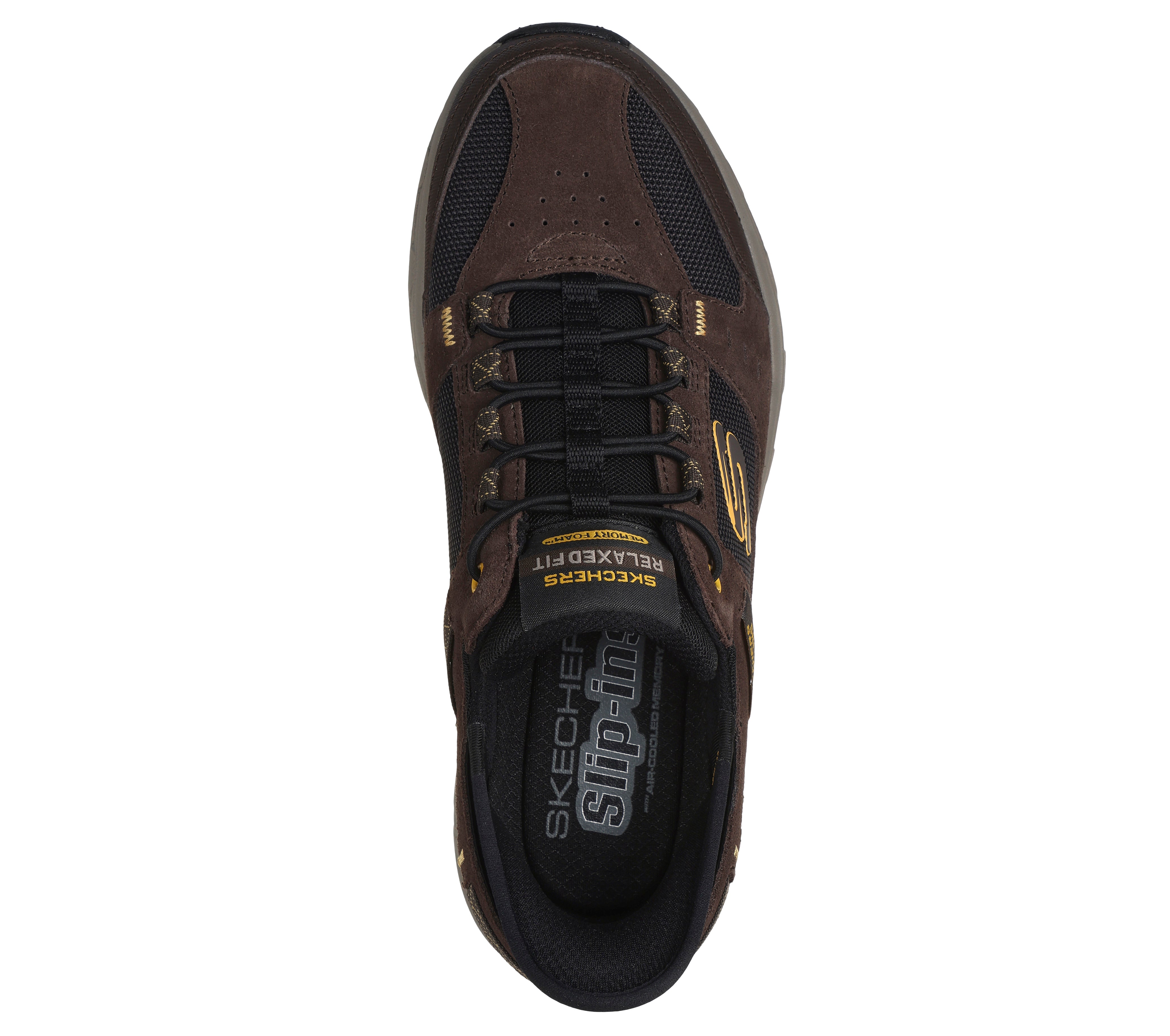 Skechers Pantofi barbati sport Slip Ins OAK CANYON 237450 BROWN/BLACK IB2569-BRBK