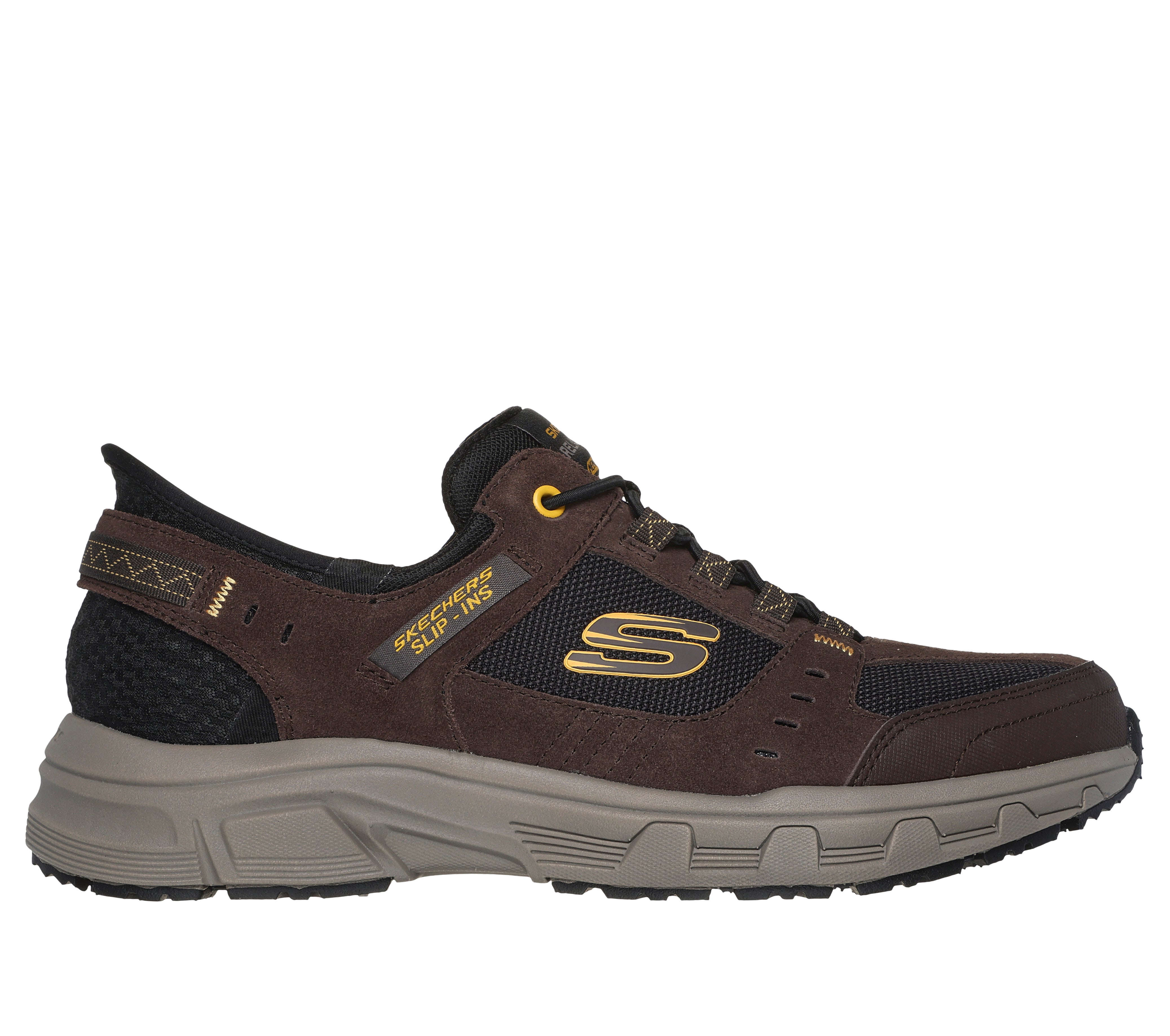 Skechers Pantofi barbati sport Slip Ins OAK CANYON 237450 BROWN/BLACK IB2569-BRBK