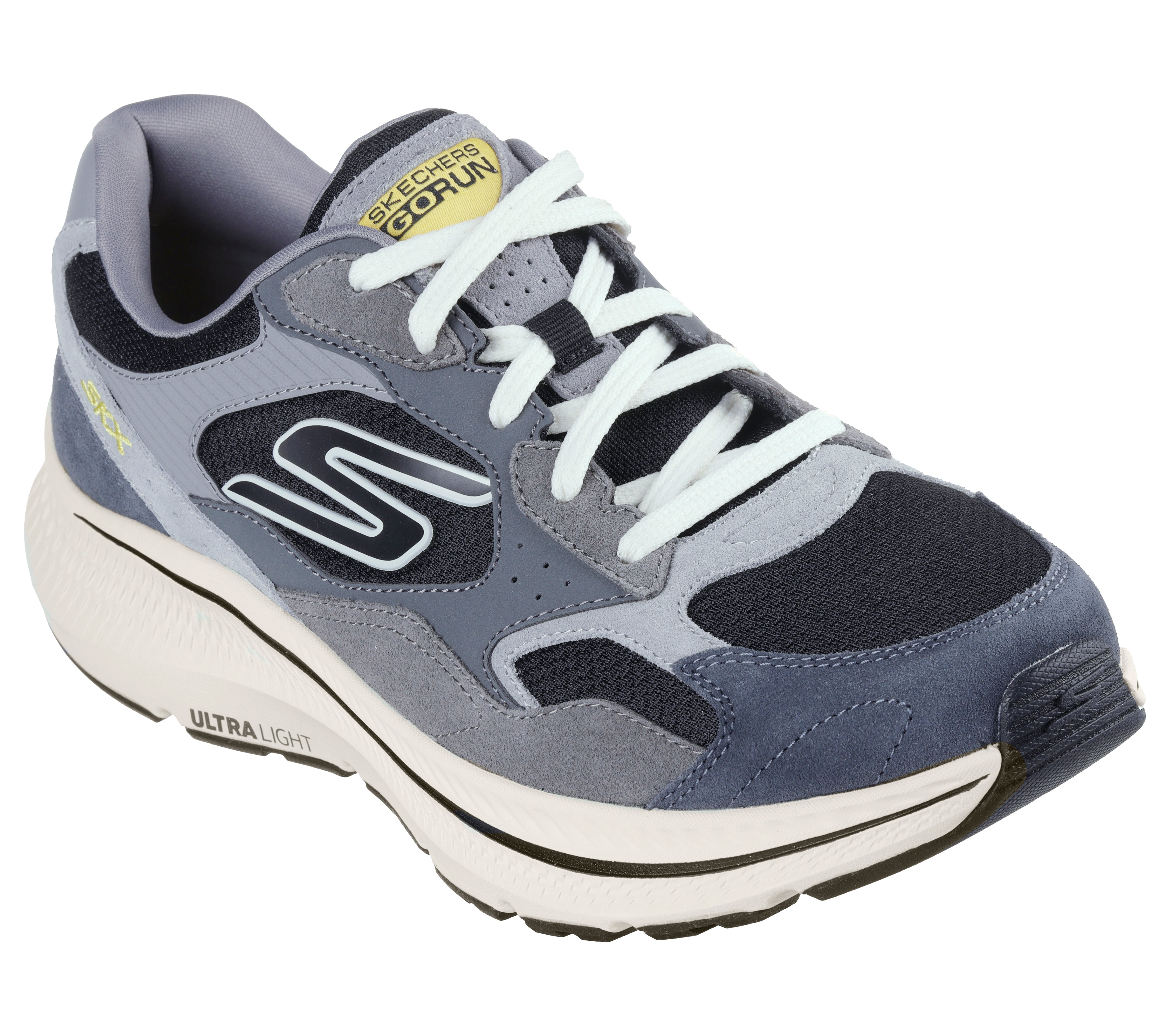 Skechers Pantofi barbati sport GO RUN CONSISTENT 2.0 RETRO 220872 CHARCOAL/BLACK IB2578-CCBK