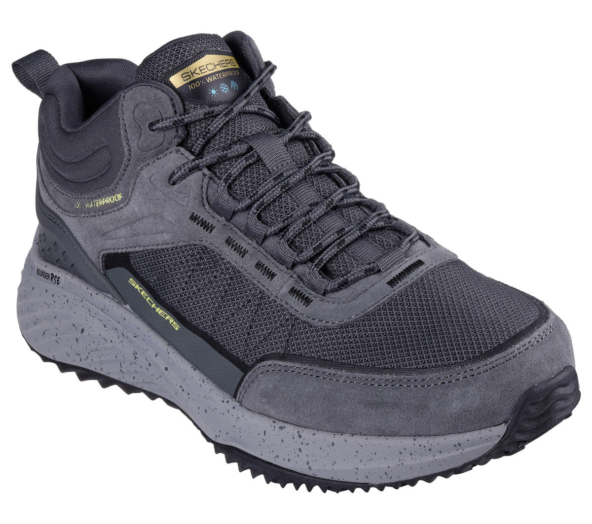 Skechers Pantofi barbati sport BOUNDER RSE BREKOR 232961 CHARCOAL/LIME IB2634-CCLM