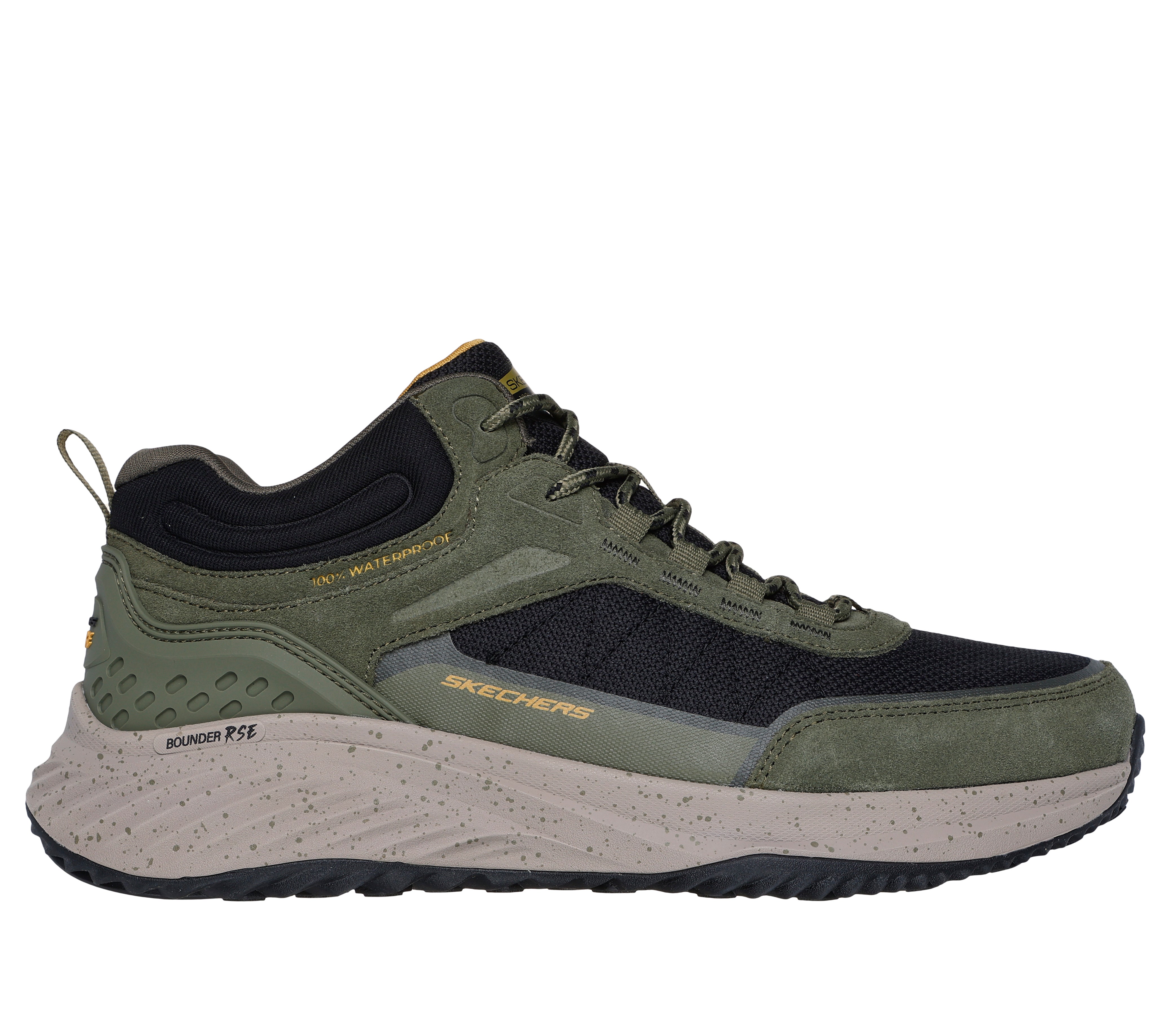 Skechers Pantofi barbati sport BOUNDER RSE BREKOR 232961 OLIVE/BLACK IB2634-OLBK