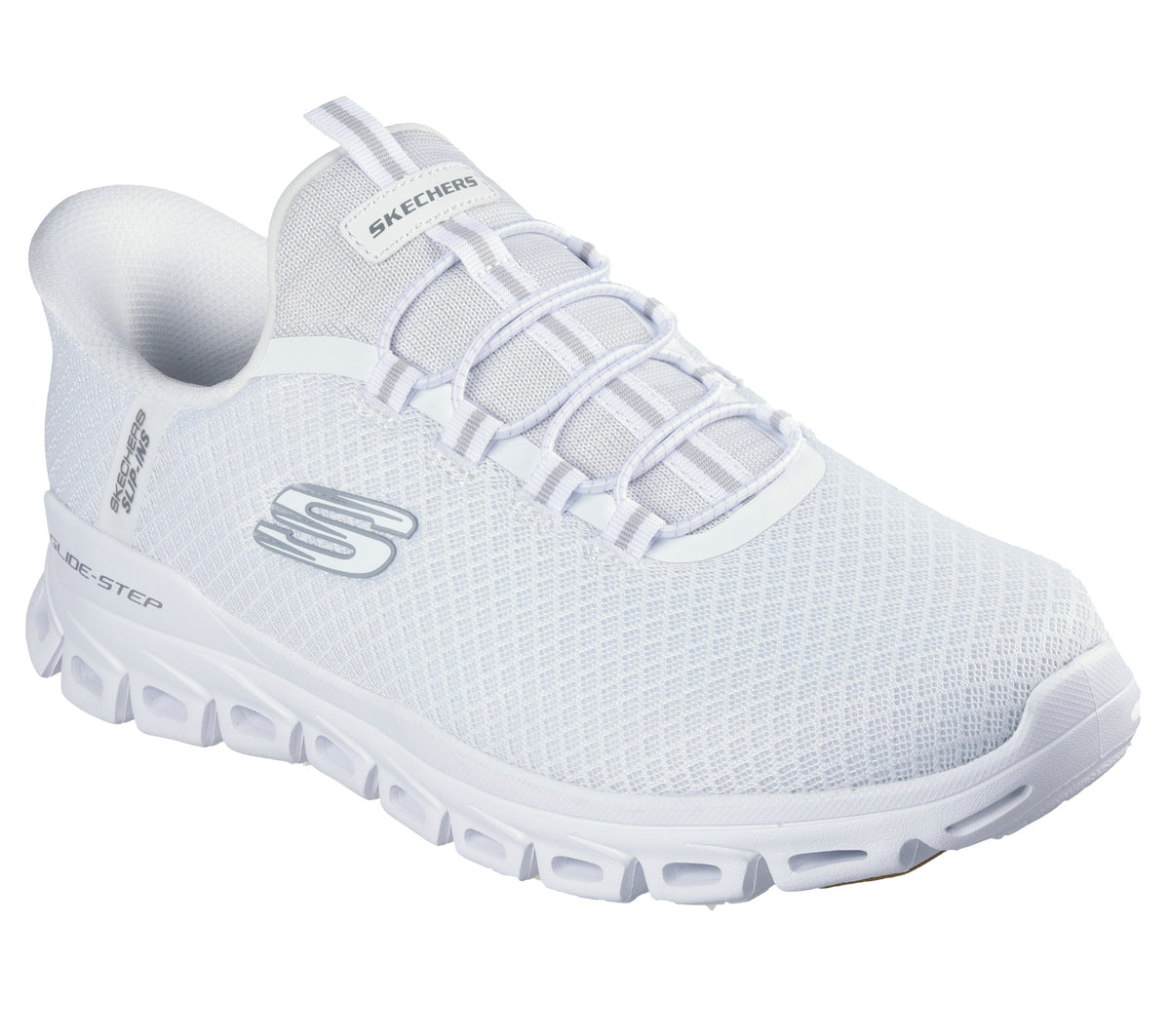 Skechers Pantofi barbati sport Slip Ins GLIDE STEP NOXUS 233010 WHITE IB2649-WHT
